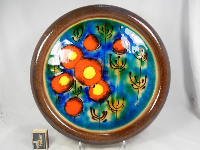 Beautiful glazed 70´s design Carstens Keramik Wandteller wall plaque 5922 - 35