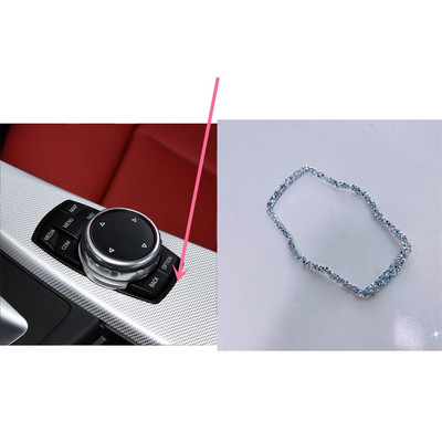 ABS Diamond Multimedia Button Cover Trim For BMW 1/3/5 Series X3/4 F30/34 F25