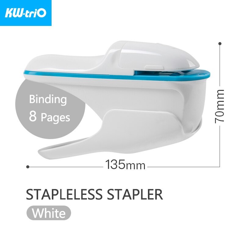 Stapleless Plastic Stapler Safe Paper Stapling NO Staples School Office  Supplies