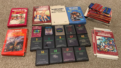 Atari 2600 Set - Games, Boxes, Manuals, Catalogs, Advertising - RARE Vintage!