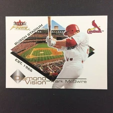 Mark McGwire 2001 Fleer Focus Diamond Vision Insert Card St. Louis Cardinals