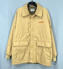 Vintage SWINGSTER Men's KHAKI Twill MULTI-POCKET WORK COAT Parka Jacket XL