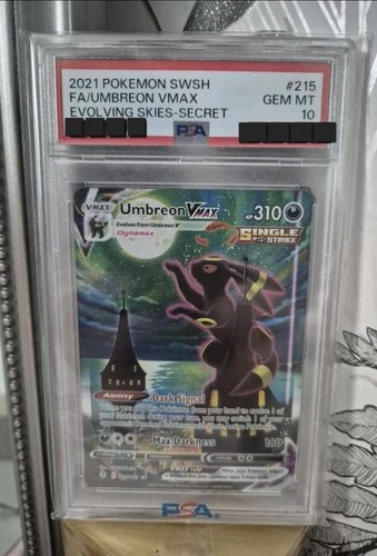 PSA 10 UMBREON VMAX 215/203 | Evolving Skies Alt Art Graded Pokemon Card