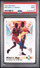 Michael Jordan 1991 Skybox Michael vs Magic NBA Finals Card #333 PSA 9 New