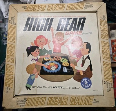 MATTEL HIGH GEAR GAME THE MECHANICAL MANEUVERS GAME 1962 BOXED