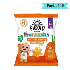 Piccolo Organic Multigrain Carrot Puffs - Pack of 10 15g each