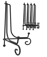 Iron Display Stand 5 Packs, 10 Inches Plate Stand Picture Stand 10 inch,5 pcs