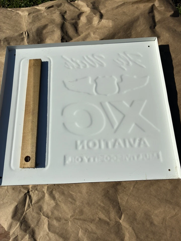 Letrero de termómetro de metal en relieve Phillips 66 X/C aceite de aviación 17x19" MUY BONITO Foto 2 de 4