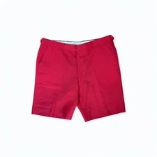 LKNU Mens DAKS London for Trimingham's Bermuda Shorts Cherry Red wool blend 38