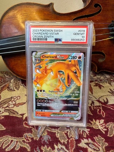 🔥 Charizard VStar 019/159 PSA 10 GEM MINT ⚜️ | 2023 Pokemon Crown Zenith