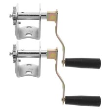 Iron Volleyball and Badminton Net Tightener with Quick Adjustment Hand Crank