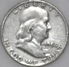 * 1954-D Franklin Half Dollar 90% Silver As Shown