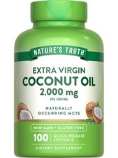 Coconut Oil Supplement 100 Softgels