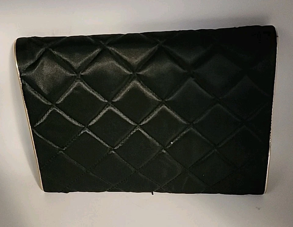De Colección Anne Klein Bolsa de Maquillaje de Viaje Acolchada Organizador de Cosméticos Negro Dorado Borlas Foto 2 de 4