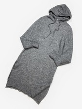 H&M Wool Knit Hooded Maxi Dress Sweater (XS)