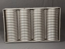 Chicago Metallic B8514-1 Crimped Round Bread Pan Set, Makes (4) 10" USA CLEAN