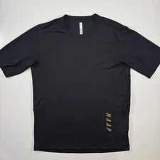 MAAP Alt_Road Ride Tee 3.0 Mens Medium Cycling Short Sleeve Tech Tee Black Soft