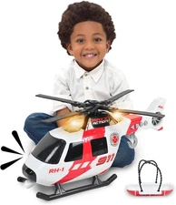 Sunny Days Entertainment Maxx Action Large Helicopter - Lights and Sounds... 