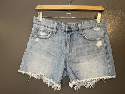 Joe's Jeans The Ozzie Shorts Womens 26 Blue Distressed Denim Cutoff Frayed Hem