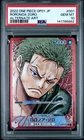 2022 ONE PIECE JAPANESE OP01-ROMANCE DAWN ALTERNATE ART #001 RORONOA ZORO PSA 10