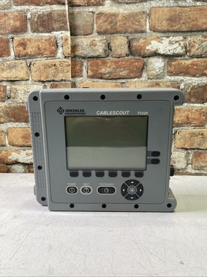 Greenlee TV220 CableScout 900031 12 VDC Cable Tester