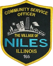 NILES POLICE DEPARTMENT SHOULDER PATCH: New Version Community Service Officer