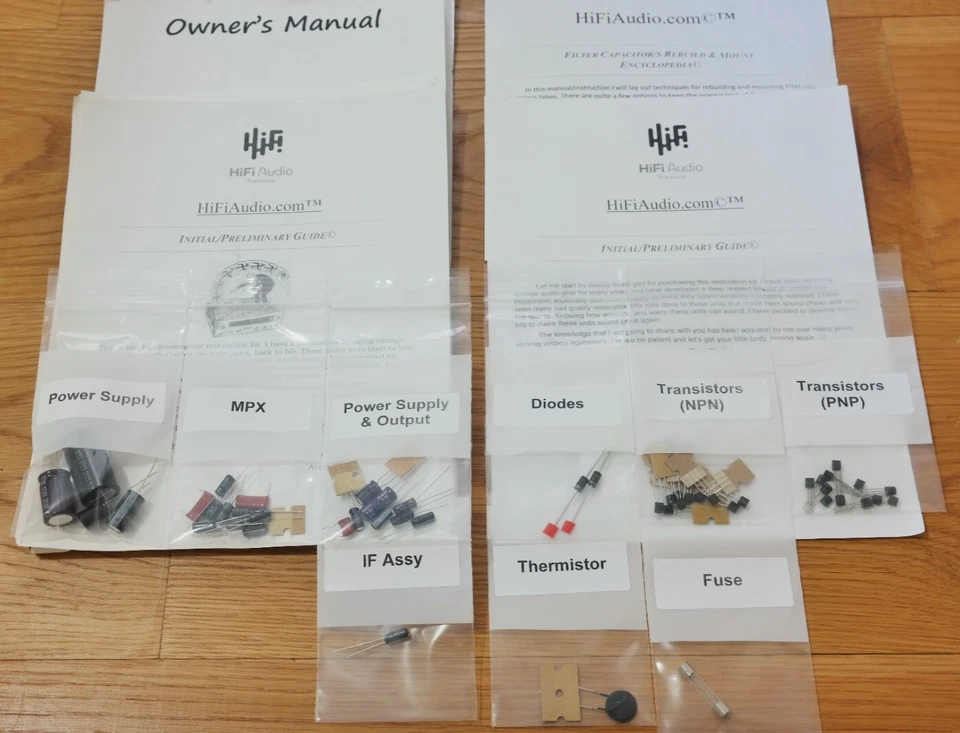 McIntosh MR78 Sintonizador Restauración Recapitulación Reparación Actualización Reconstrucción Kit Condensador Foto 3 de 4