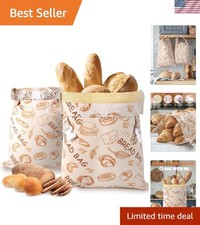 Portable Beeswax Bread Bags - Eco-Friendly Storage for Homemade Breads