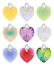 Ciondoli in argento sterling realizzati con 6228 cristalli Heart Primero® *...