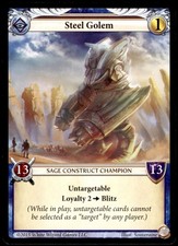 Steel Golem Sage Construct Champion Epics Card Game 2015 White Wizard Games  CCG