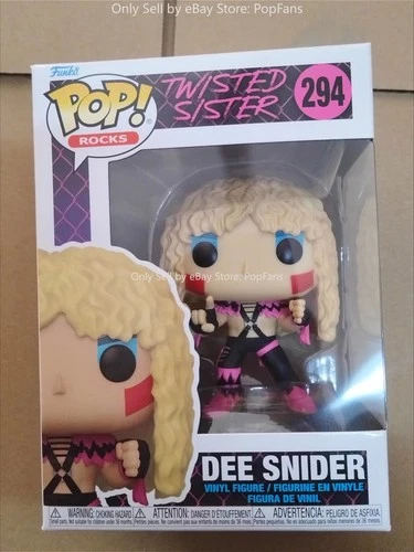 Funko Pop Rocks - Twisted Sister Dee Snider #294 With Pop protector Vinyl Figure