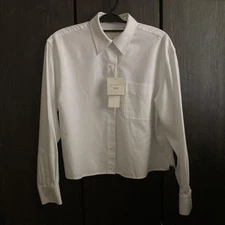J W Anderson Oxford Shirt White M Unisex Collab Wrinkle-Free Used JAPAN