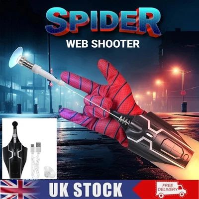 CP-AUTO Spider Man Launcher Glove DIY Cosplay Spider String Web Shooter Toys Children