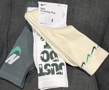 Nike Men's 3-Pack Everyday Plus Cushioned Crew Socks DH3822-901 Size Large