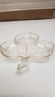 Vintage Clear Glass Maple Leaf Serving Dish — photo 1
