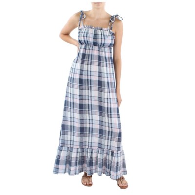 Aqua Womens Sleeveless Ruffled Pullover Long Maxi Dress Multi Size S NWT |  eBay