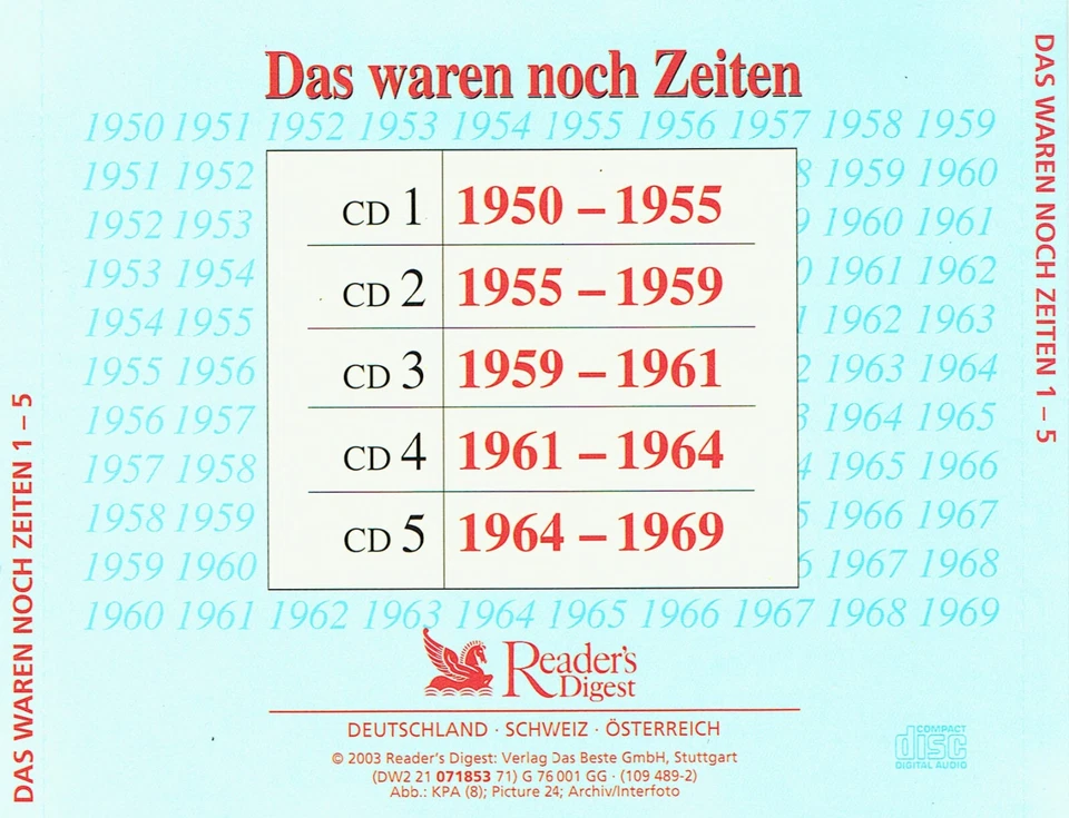 (5CDs) Das Waren Noch Zeiten - Rita Pavone, Dorthe, Heidi Brühl, Jan & Kjeld - Bild 4 von 4