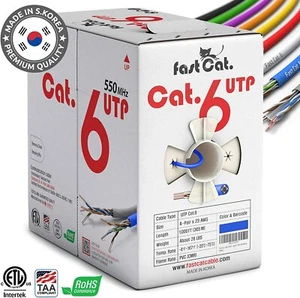 Vite Cat. Cat6 Câble Ethernet en cuivre 1000ft - 23 AWG, CMR, 550MHZ / 10GB UTP LAN