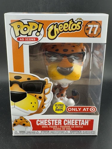Funko Pop! Chester Cheetah Glow In The Dark Target Exclusive #77 Ad Icons Read*