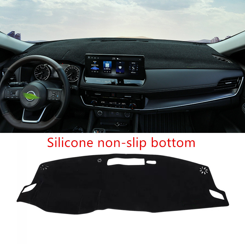 Black DashMat Dashboard Cover for Nissan Rogue 2021-2024 - 1pc
