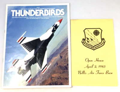 Vintage Las Vegas Thunderbirds Air Force 1983 Magaizine w
