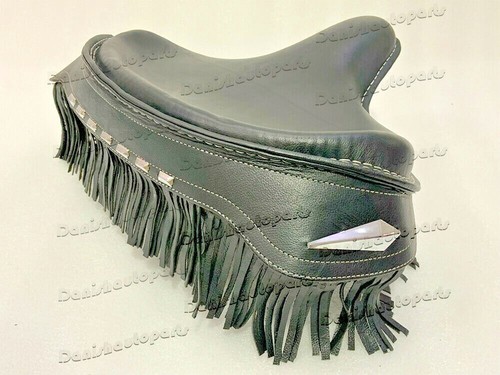 Leather Police Solo Seat Knucklehead Panhead Shovel TC Bobber Fit For