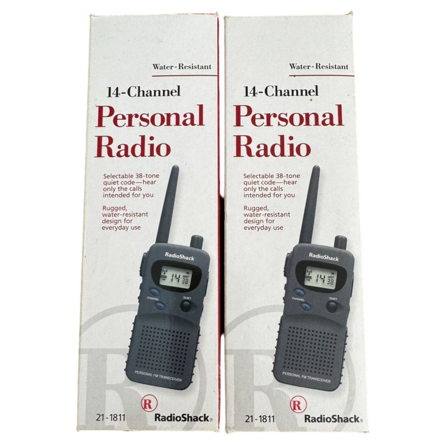 RadioShack Two (2) Vintage 14Channel Personal Radios Walkie Talkies 21
