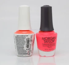 Gelish DUO Soak Off Gel Polish + Morgan Taylor Lacquer #182 Manga-round With Me