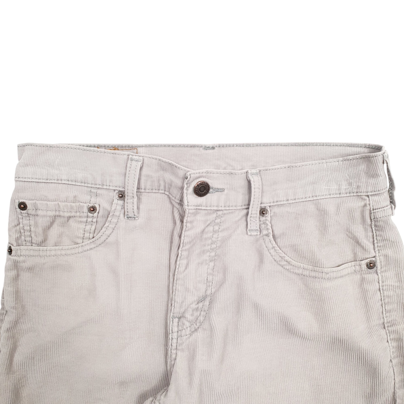 LEVIS 511 Corduroy Trousers Cord Jeans Cotton Grey Mens W30 L32 image 2