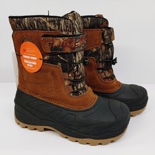 Ozark Trail Mossy Oak Camo Size 3 Small Boys Snow Winter Boots -5 Degrees