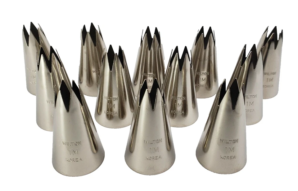 12 (Paquete) Wilton 2110 Estrella Abierta Punta Inoxidable 1M Remolino Decoración 402-1M Foto 3 de 4