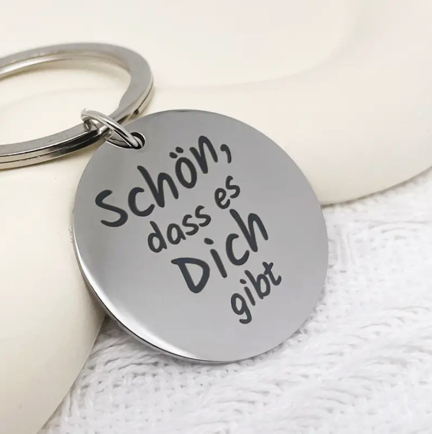 Schlüsselanhänger „Schön, dass es Dich gibt“ – Freundschaft / Liebe / Treue