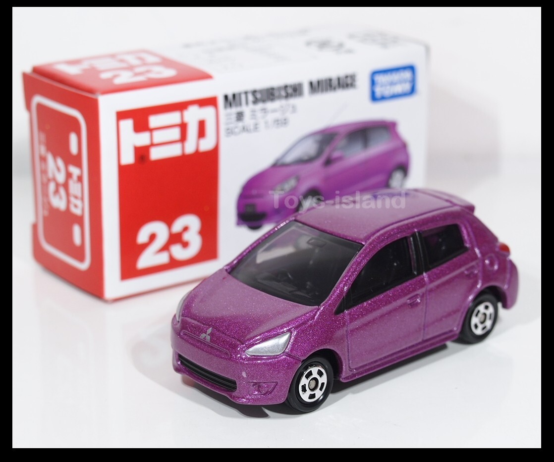 TOMICA 23 MITSUBISHI MIRAGE 1/59 TOMY DIECAST CAR New 2013 (B) | eBay