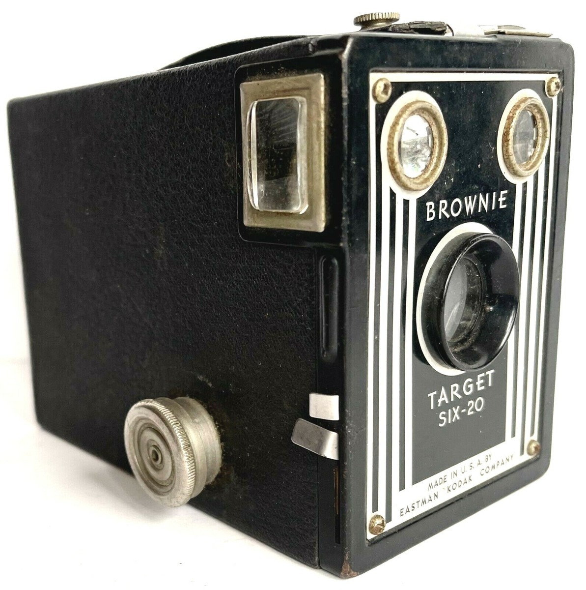 最終値下げ!! 激レア品! アールデコ 蛇腹 Kodak コダック SIX-20 コダック アールデコ 蛇腹カメラ SIX-20 ブラック | VINTAGE